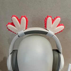 Axolotl ears for Headphones / Headset for streaming anime cosplay