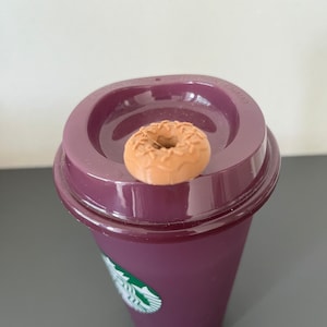 Donut 3D printed hot drink stopper reusable cup