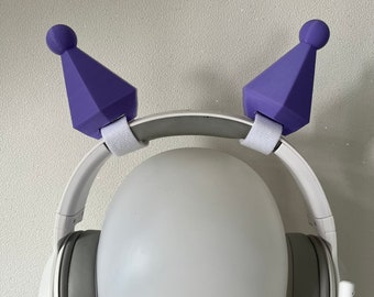 Space Rabbit ears for Headphones / Headset for streaming anime cosplay