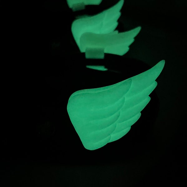 Glow in the Dark Big double wings for Croc, Real wings like