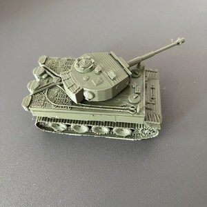Tiger 1 Tank, scale 80, Germany heavy tank, World war two, 3D printed, wargaming, military miniatures