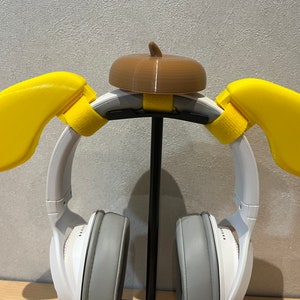 Yellow dog ears with muffin hat for Headphones / Headset for game fun streaming anime cosplay image 3