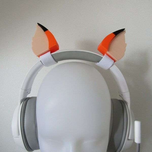 Fox ears for Headphones / Headset for game fun streaming anime cosplay