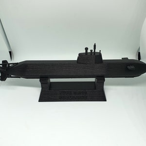 Type 216 Submarine / U-216 Conventional German submarine, scale 500, 3D printed, wargaming, military miniatures