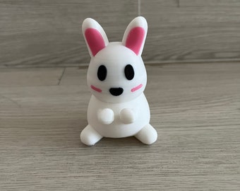 Niedlicher Kawaii Hasen Kabelhalter, 3D gedruckt