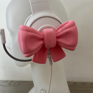 Pair of Bows Flat side for Headphones / Headset for streaming anime cosplay