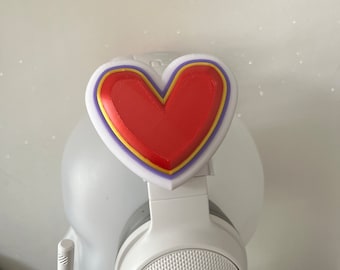Heart mixed colors for Headphones / Headset for streaming anime cosplay