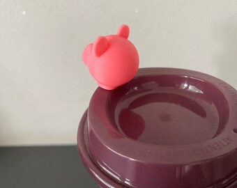 豚の頭の3Dプリントホットドリンクストッパー再利用可能なカップ