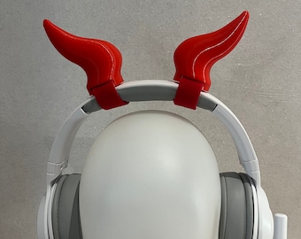 Bend Devils / Demon horns for Headphones / Headset for streaming anime cosplay