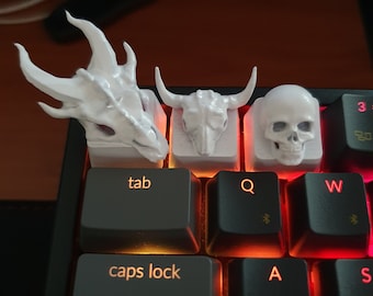 Skull Artisan keycaps 3D printed