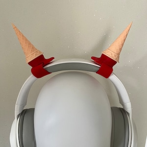 Ice Cream Drop Horn with many flavour for Headphones / Headset for streaming anime cosplay
