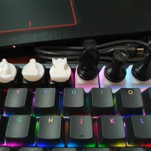 Chess keycaps Mechanical Keyboard 3D printed ( Pawn, Horse, Bishop, Rook, Queen, King )