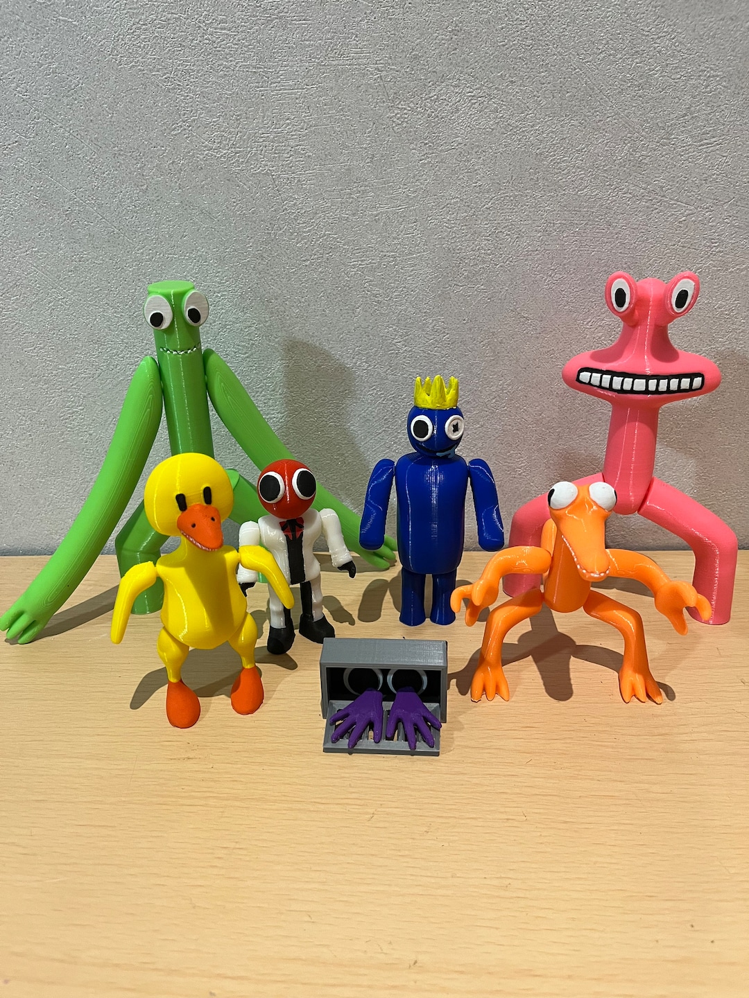 Roblox RAINBOW FRIENDS 4 Pack Mini Figure Set PURPLE ORANGE GREEN