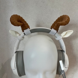 Tjurhorn för hörlurar/headset för spelkul streaming anime cosplay med många färger