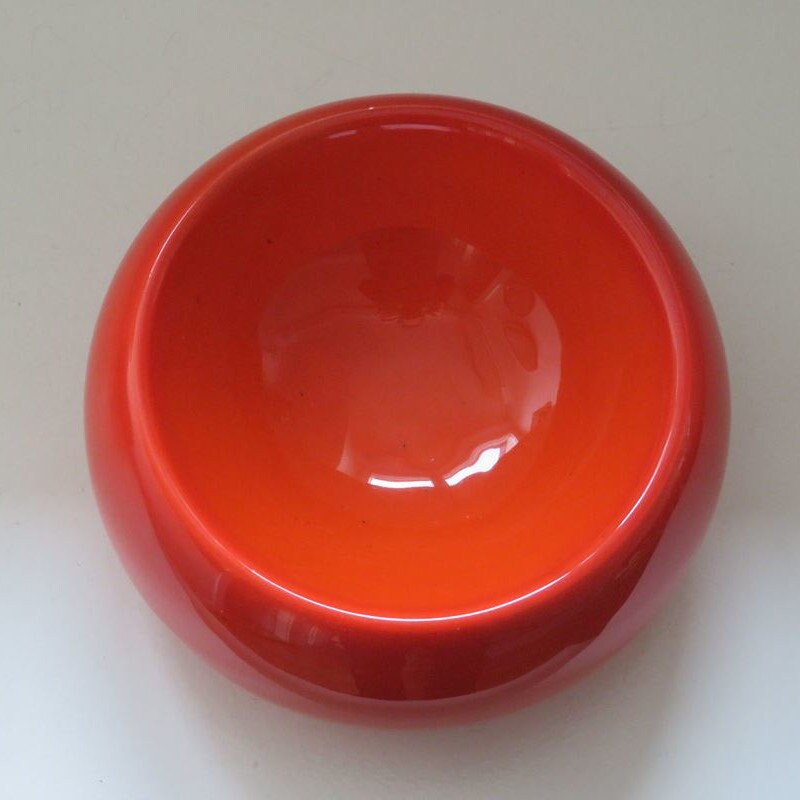 Cendrier en céramique orange vintage années 1970 Etsy France