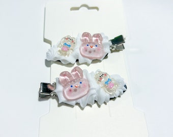 Decoden Frosted Hair Clip Set