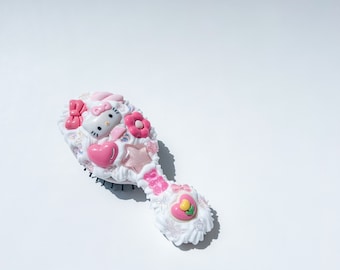 Decoden Frosted Haarbürste Hello Kitty