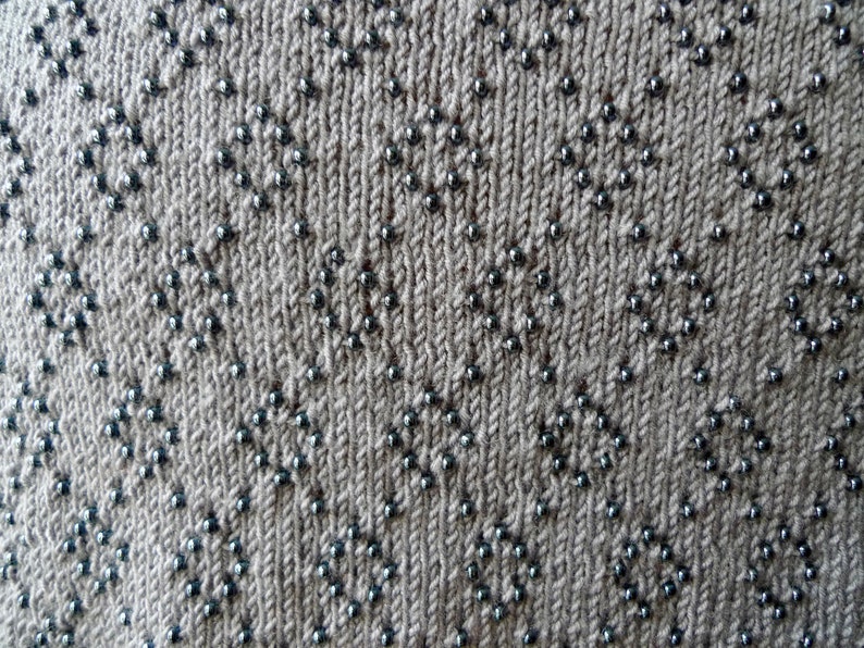 4ply Pure Wool Beaded Vest