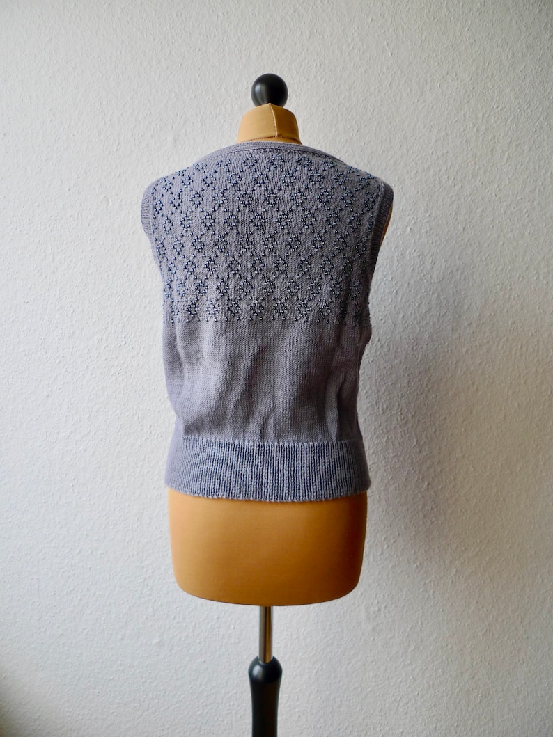 4ply Pure Wool Beaded Vest