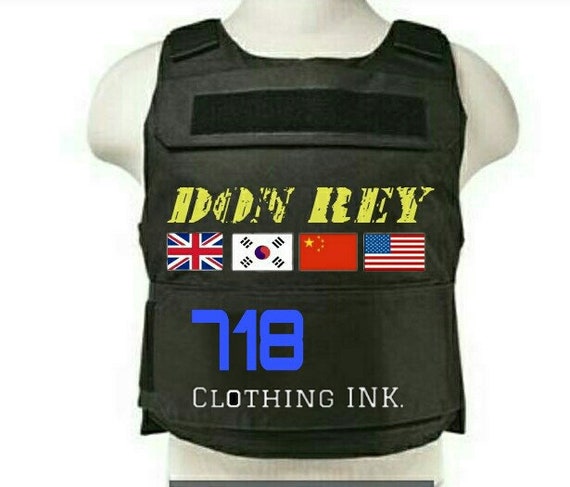 New Don Rey 718 Bk fashion bulletproof vest on | Etsy