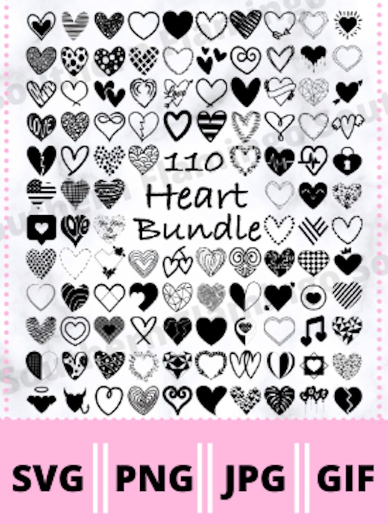 Download 110 Heart Svg Bundle Hearts Svg Love Svg Valentine days | Etsy