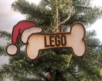 Adorno de hueso de perro