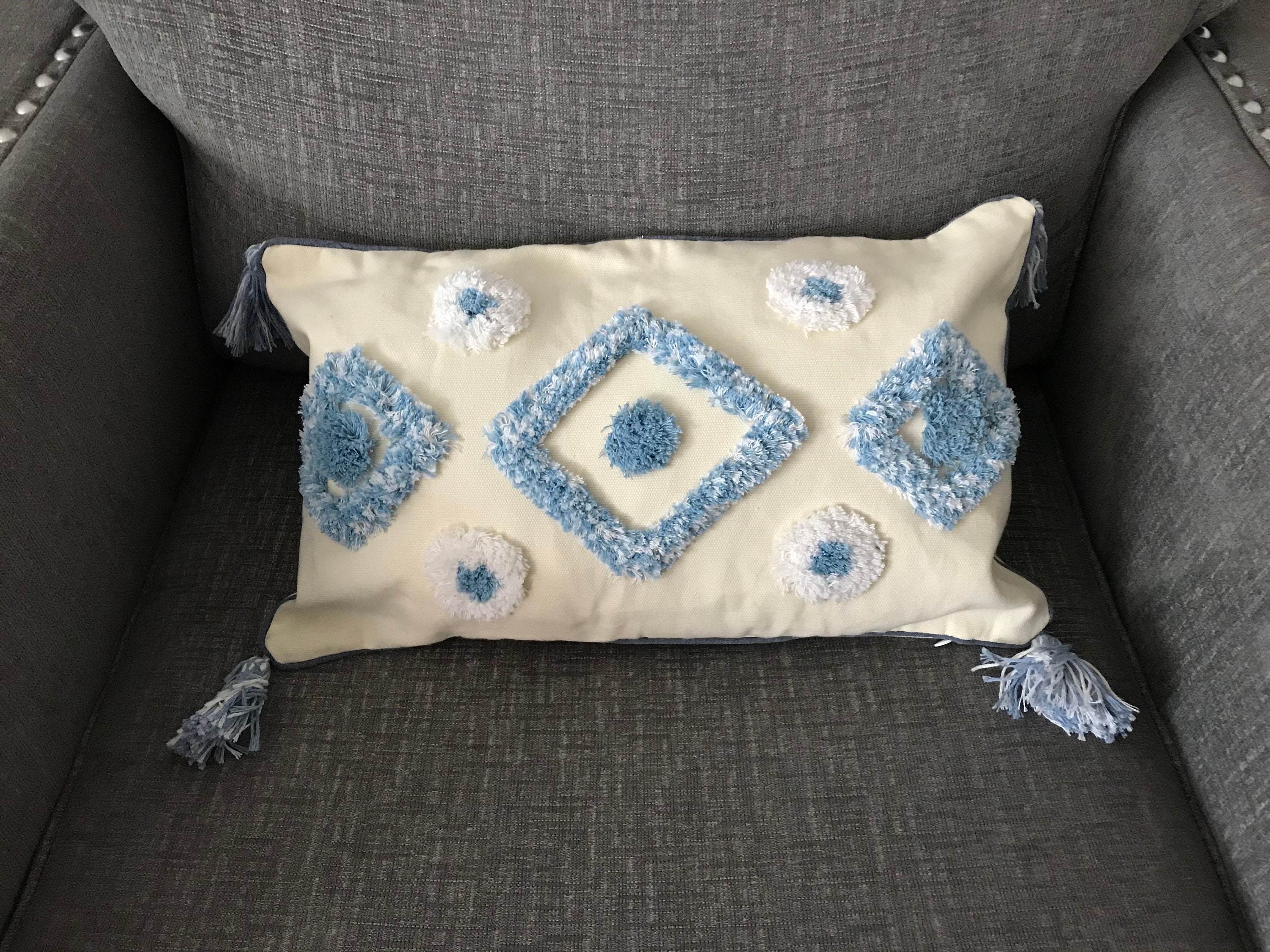 Embroidery Pillow Covers Set of 2 cotton Cushion Cover 20 Etsy