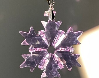 Sparkly Crystal Sun Catcher, Window Pendant Sun Catcher, Car Mirror Charm, Star Prism, Bohemia Crystal Gifts,Car & Home Decor