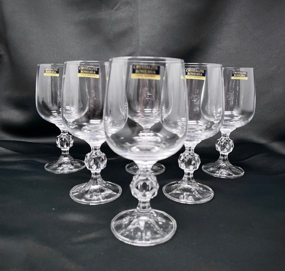 Red Wine Crystal glasses 220ml - Bohemia Crystal - Original crystal from  Czech Republic.