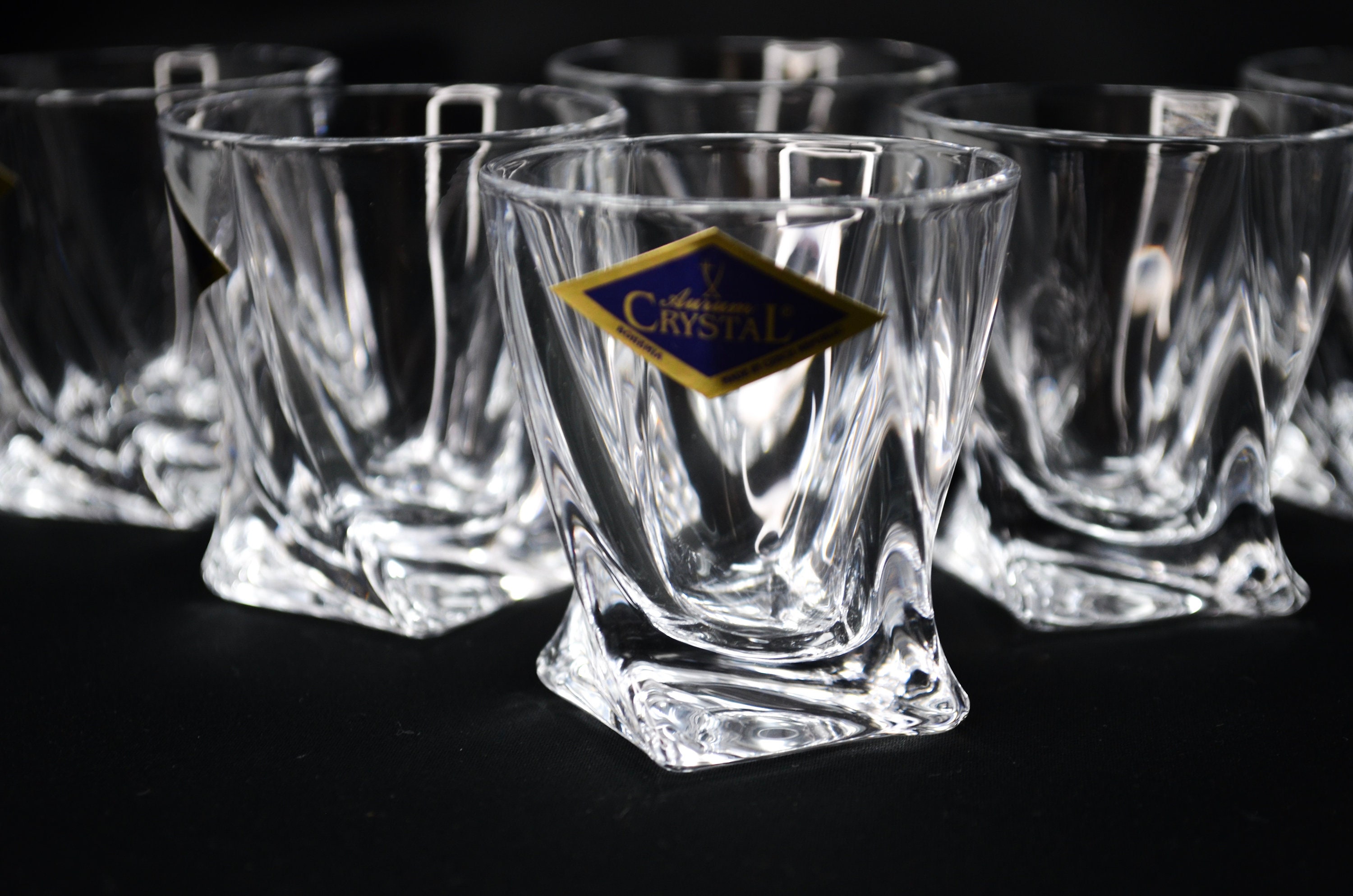 Shot Glasses set of 6 Vodka Liqueur Crystal Glass Set 2oz Etsy