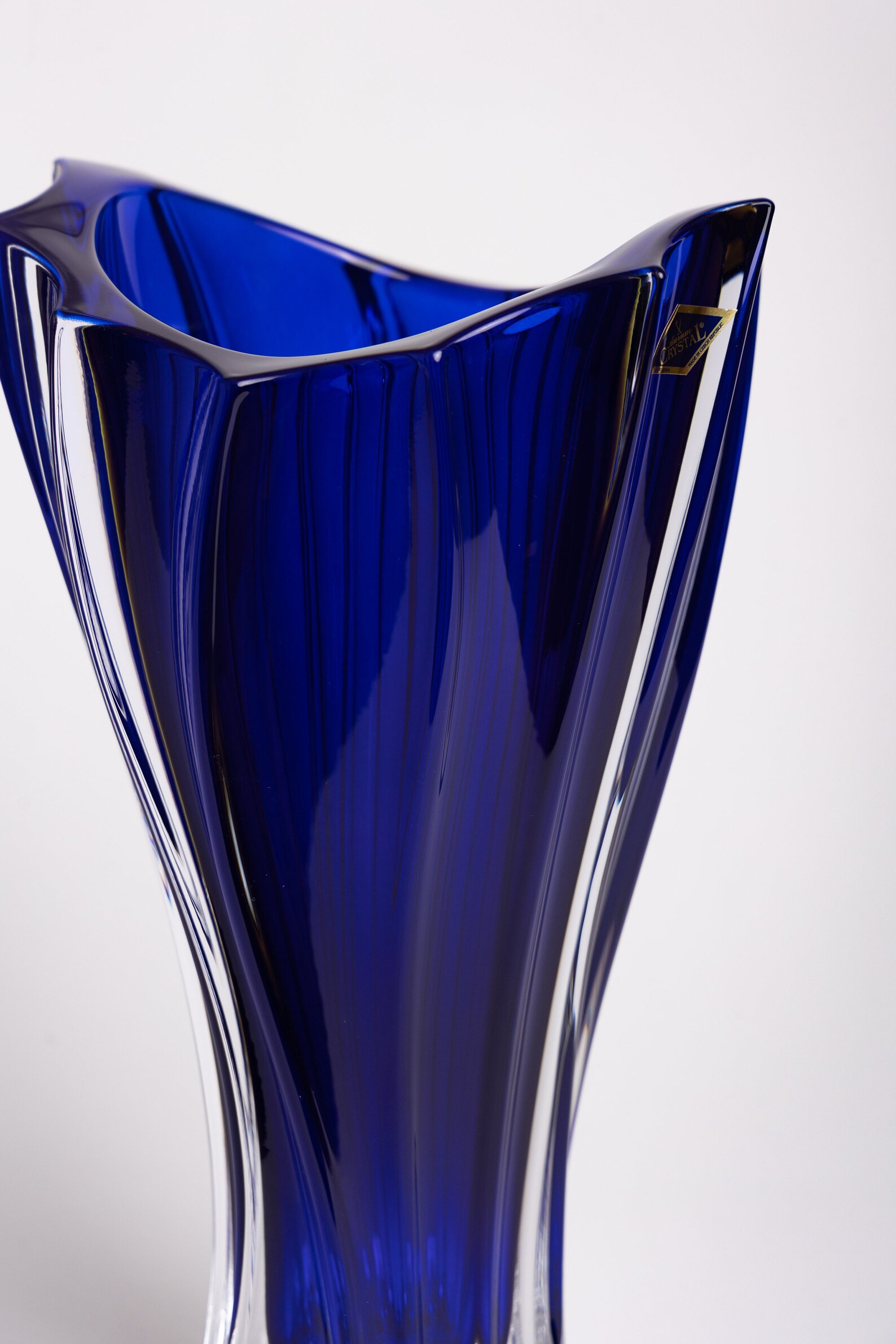 Vase 12 Crystal Glass flower Vase home Decor Etsy