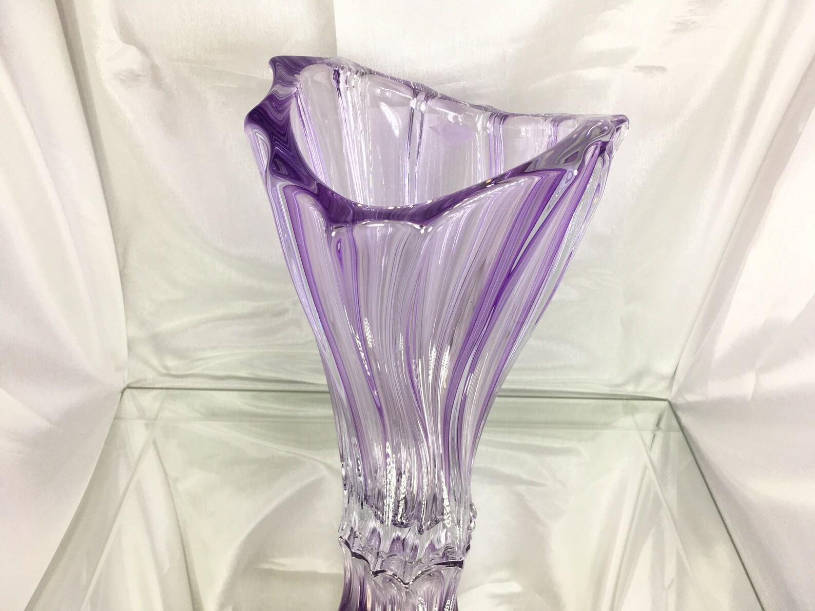 Vase 12 Crystal Glass Bohemia Crystal Flower Vase Etsy