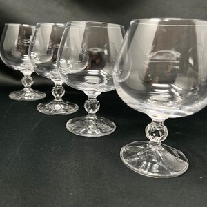 Cognac Brandy Snifter Set of 6, Crystal Glass, 8oz/250ml Wine, Whiskey ...
