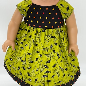 Halloween dress for 18 inch doll knee length