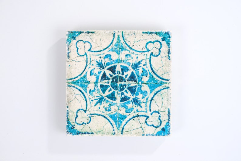 Untersetzer Fliese Untersetzer Fliese Kachel ca 10x10cm Vintage Style