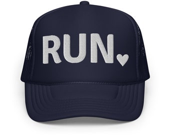 RUN Heart Running Foam Trucker Hat