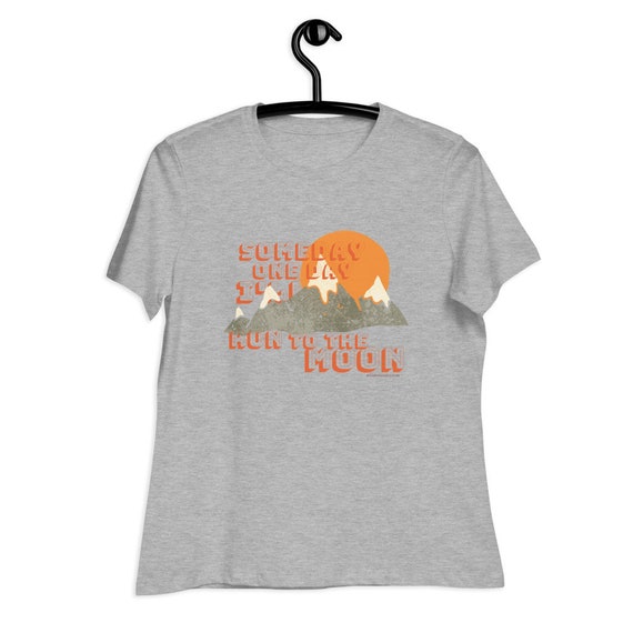 Run to the Moon • Retro Graphic Tee • Fun Run Track Club • Women's