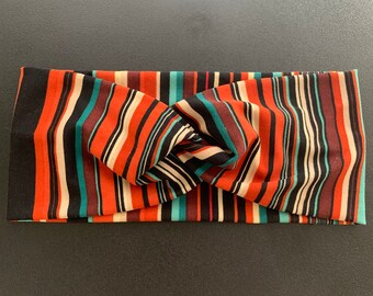 Sedona Stripes -Wide Turban Twist Knot Headband