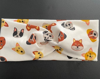 Bow Wow -Wide Turban Twist Knot Headband