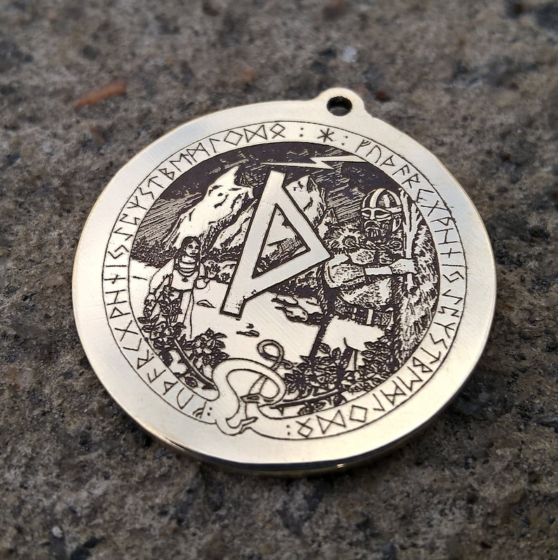 Viking Rune Thurisaz The Thorn Amulet Runic Nordic Pendant | Etsy