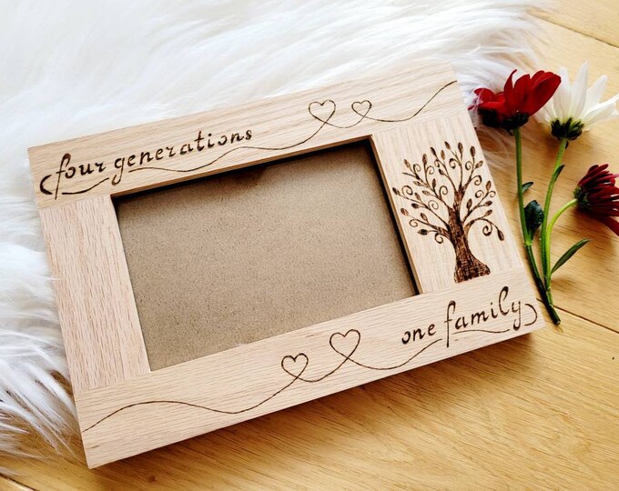 Generations of Love Family Photo Frame 3-5 Generations of Daughters or ...