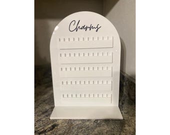 Charm Bar Display Board - Acrylic - Wood - Permanent Jewelry