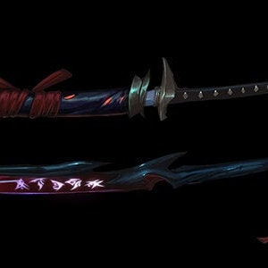 Yone League of Legends inspired Blueprint Swords Katana