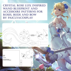 Crystal Rose Lux inspired wand and accessoires