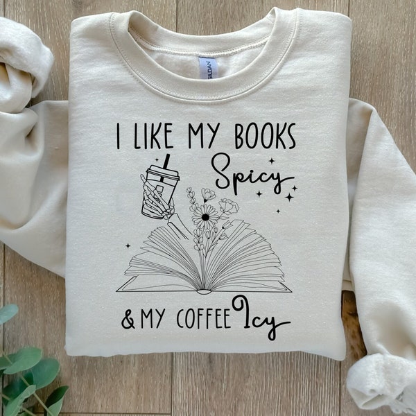 I Like My Books Spicy And My Coffee Icy Svg, Png, Spicy Books Svg, Skeleton Hand Svg, Smut Reader Gift, Book Lover Gift, Iced Coffee Lover