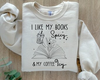 I Like My Books Spicy and My Coffee Icy Svg Png, Book Lover Svg ...