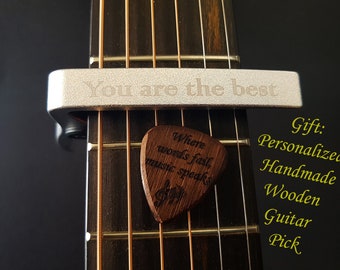 Guitar capo, Personalized guitar capo, Clasic guitar capo, Guitar accessories, Guitar player gift, Custom capo, Ship via DHL