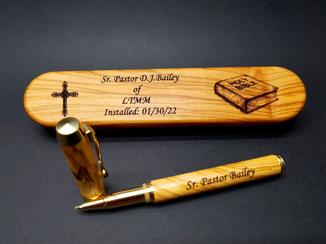 Personalized Gift for Pastor, Handcrafted Ballpoint Pen, Luxury Gift, Gift for a Priest, Pastor