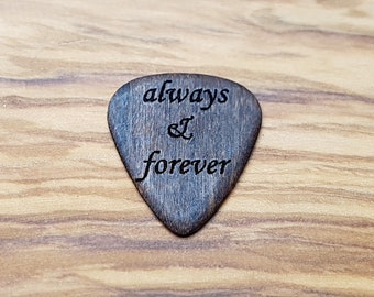 Custom Personalized Wooden Guitar Pick Plectrum, Gift for Guitarist, Luxury Handmade Wood Guitar Pick, Engraved Guitar Pick, Ukelele Pick,