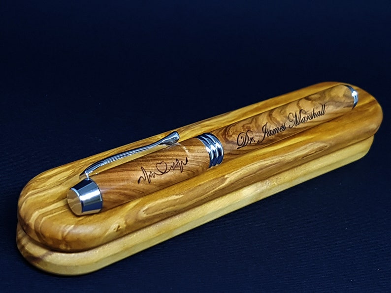 Fountain pen, Handcrafted pen, handmade pen, case for a pen,  wooden pens and box, Fountain Pen + Ballpoint Pen, Wooden Box, Personalized Pen, luxury personalized gifts, gift for a doctor, gift for a laywer, gift for a writer, wooden pen,